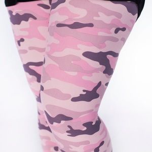 Pink Camo Sweetlegs Plus Size